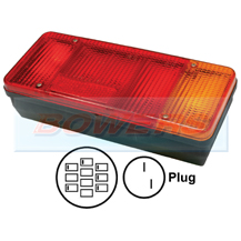 Rear Right Hand Offside Combination Tail Lamp Light Unit For Iveco Daily Tipper / Eurocargo